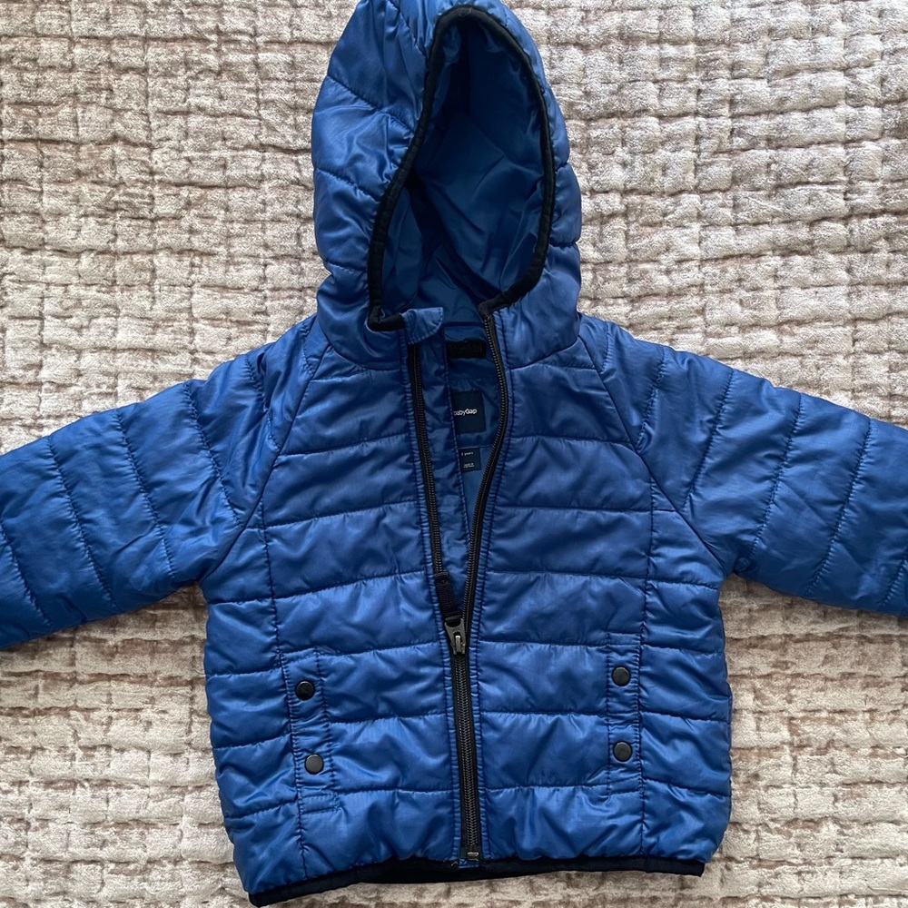 BabyGap boys blue nylon jacket size 2T toddler